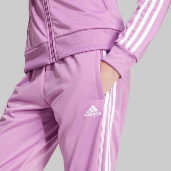 Adidas Women Standard Essentials Single Jersey 3-Stripes Jogging Pants - Picture 2 of 12